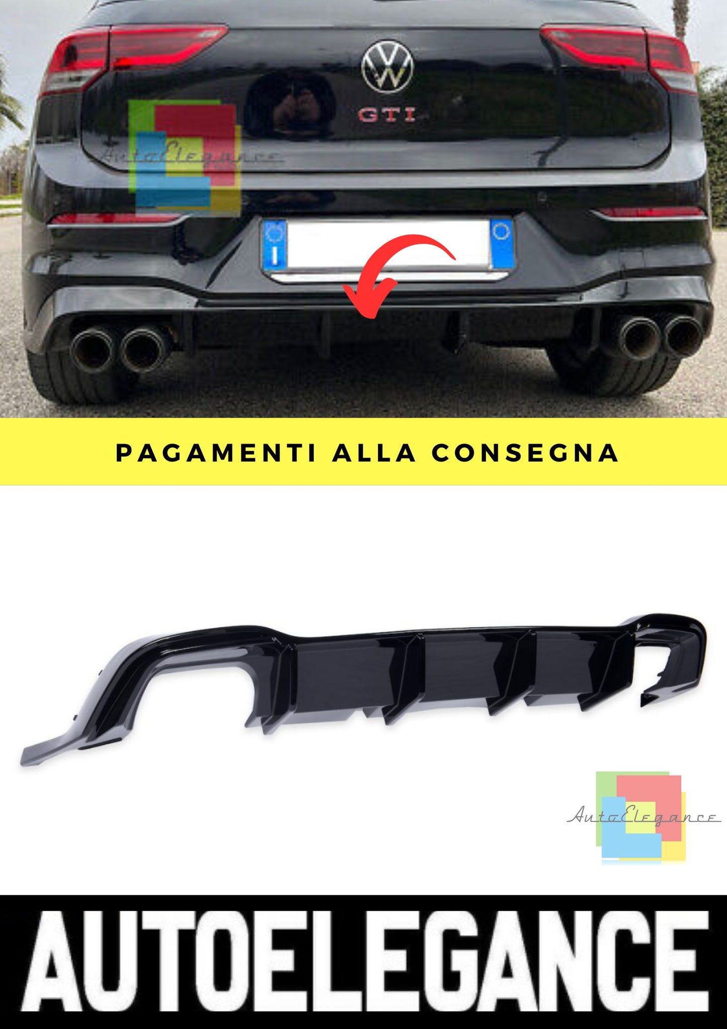 Diffusore adatto per VW Golf 8 2019+