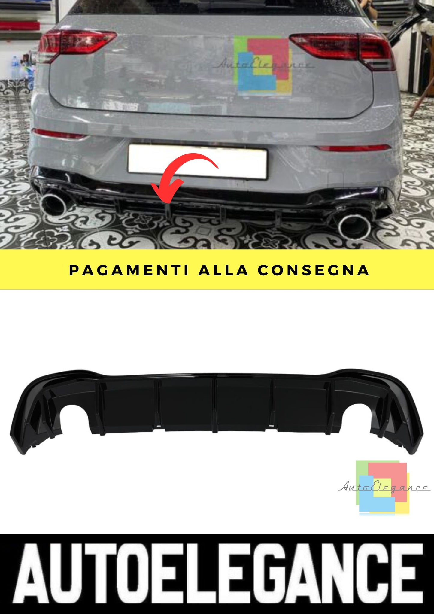 Diffusore adatto per VW Golf 8 2019+
