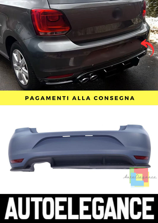 Paraurti Posteriore per VW Polo V 6R, 6C 2009-2017