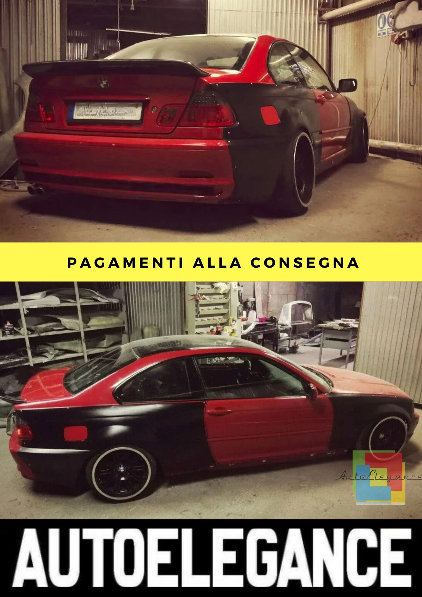 ⚙️BMW 3 E46 COUPE FELONY FORM BODY KIT + 50mm⚙️