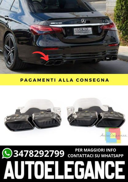 Terminali di Scarico adatto per Mercedes E-Class W213 Sedan Estate 2020-2023