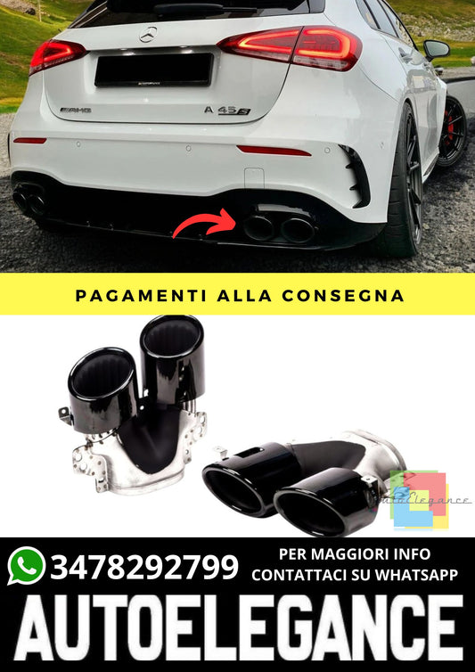 Exhaust Tips for Mercedes A-Class W177, CLA C118, GLA H247, GLB X247
