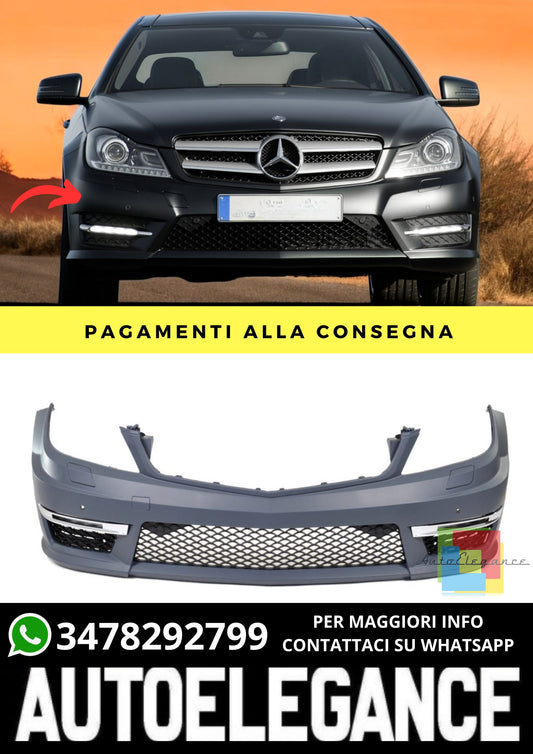 Paraurti Anteriore adatto per Mercedes C-Class W204 2007-2015