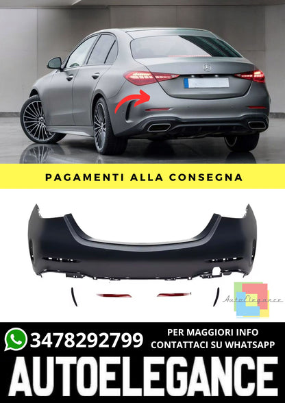 Rear Bumper Suitable for Mercedes C-Class W206 Sedan 2021-On