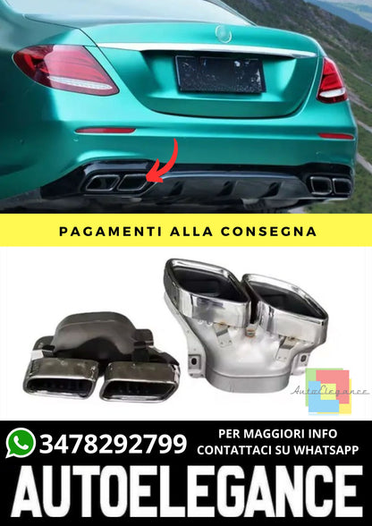 Terminali di Scarico adatto per Mercedes E-Class (W213) 2020-2023