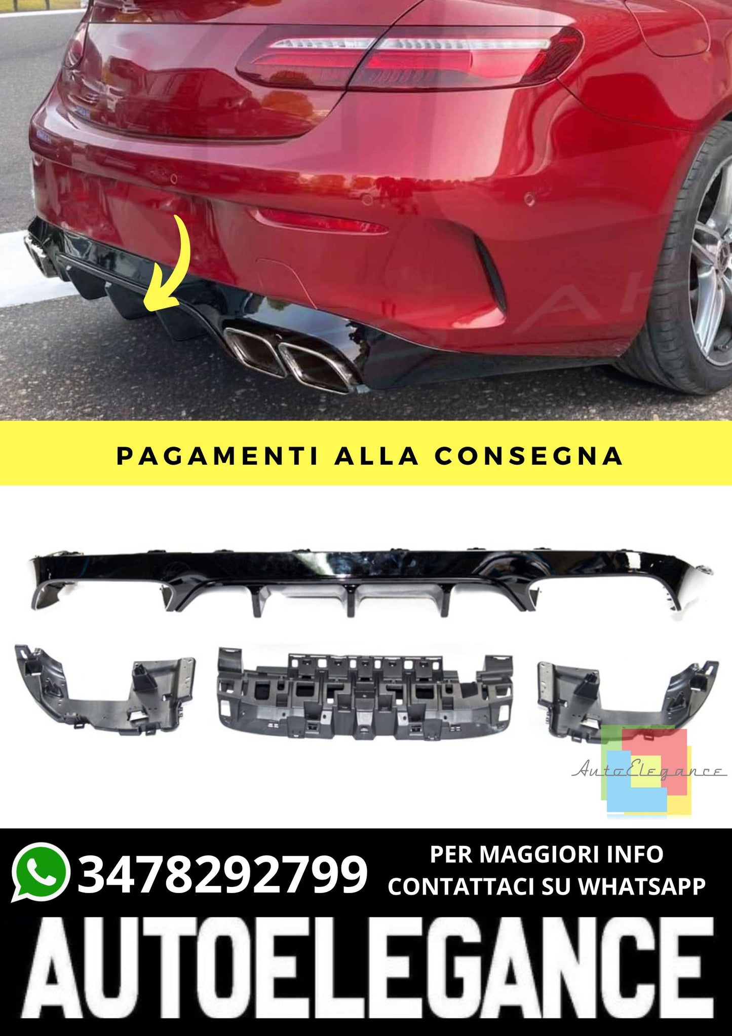 Spoiler suitable for Mercedes E-Class C238 Coupe 2016-2023