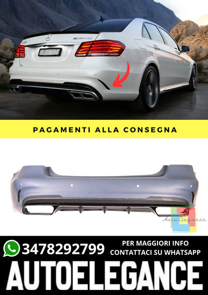 Paraurti Posteriore adatto per Mercedes E-Class W212 Sedan Facelift 2013-2016