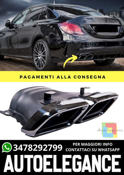 Terminali di Scarico adatto per Mercedes W205 W213 W166, C292, X253, C253
