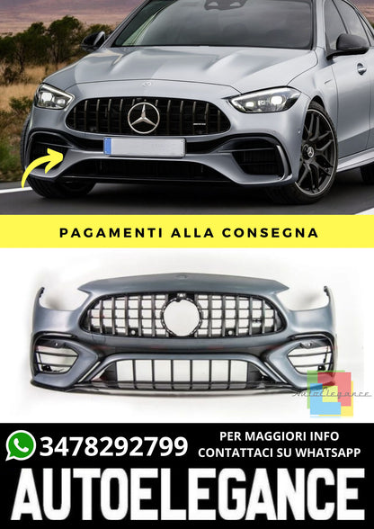 Paraurti Anteriore adatto per Mercedes C-Class W206 Sedan Estate 2021+