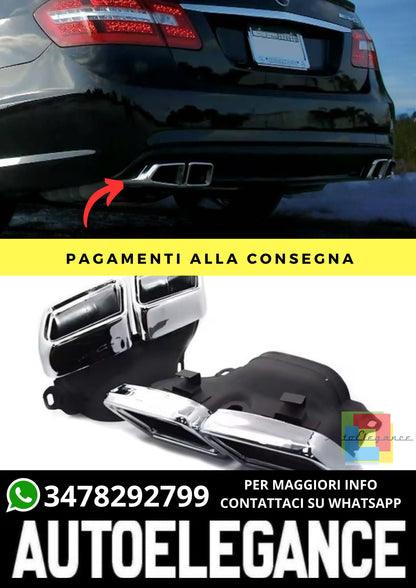 Terminali di Scarico adatto per Mercedes E-Class (W212) 2013-2016