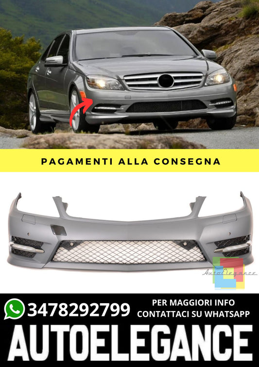 Paraurti Anteriore adatto per Mercedes C-Class W204 2007-2015