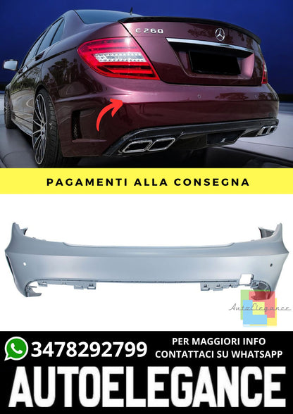 Paraurti Posteriore adatto per Mercedes C-Class W204 2007-2015