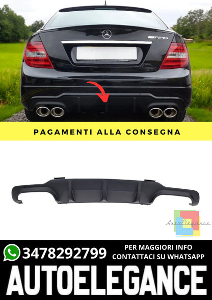 Diffusore adatto per Mercedes C-Class W204 Sedan Estate Coupe 2011-2015