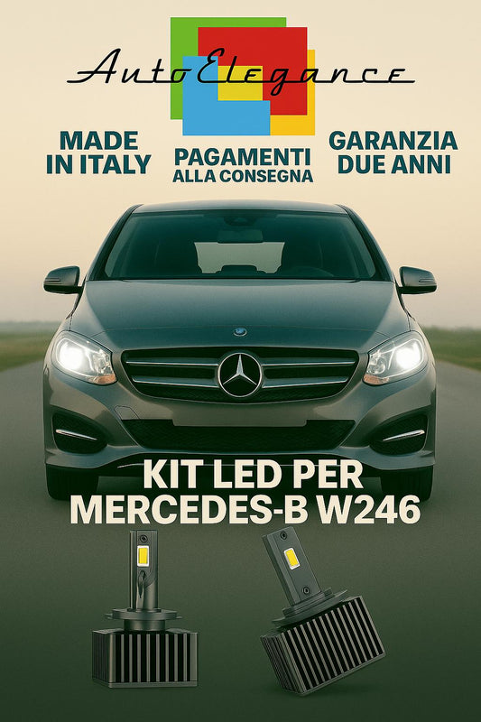 🔥 KIT LED D1S 6000K BIANCO Anabbaglianti per Mercedes Classe B W246 🔥
