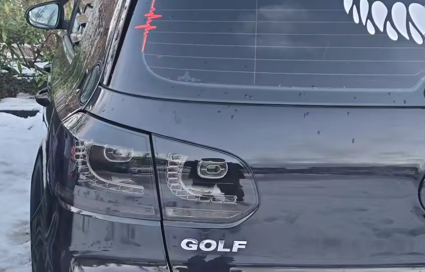 💫ART.8294 Fanali Posteriori rosso trasparente / fumatore / fumatore rosso per VW Golf 6💫