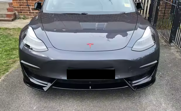 💫ART.8193 Splitter (3 pz) in Carbonio/Nero Per Tesla Modello 3 Y 2017-2023💫