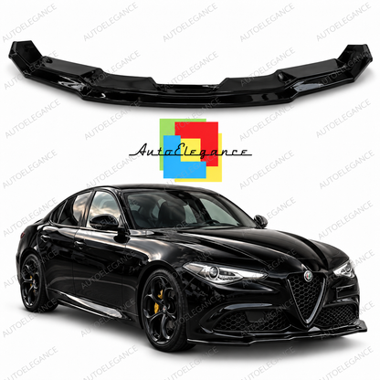 👉ART.0393 Splitter per Alfa Romeo Giulia 15-19 STANDARD/VELOCE NERO LUCIDO👈