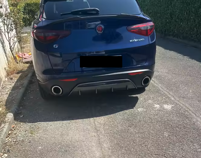 💫ART.8150 Diffusore Posteriore In Fibra di Carbonio per Alfa Romeo Stelvio 17-24💫