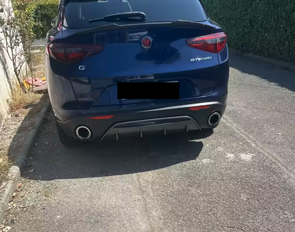 💫ART.8150 Diffusore Posteriore In Fibra di Carbonio per Alfa Romeo Stelvio 17-24💫