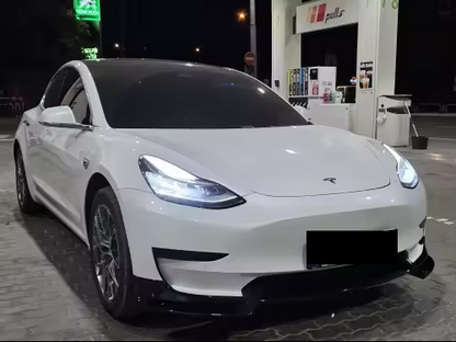 💫ART.8193 Splitter (3 pz) in Carbonio/Nero Per Tesla Modello 3 Y 2017-2023💫