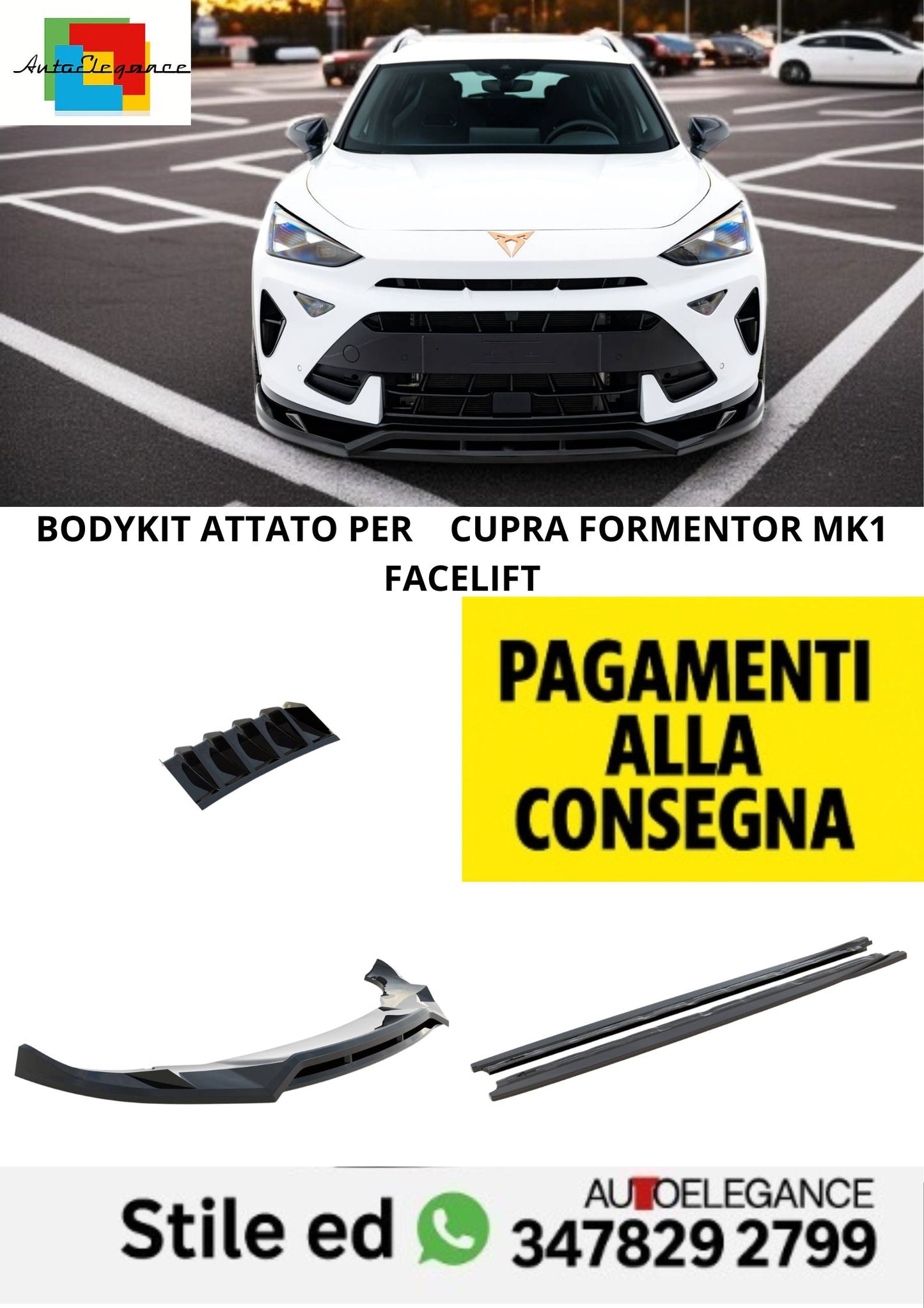 ⭐Bodykit V.1 Adatto Per Cupra Formentor Mk1 Facelift⭐