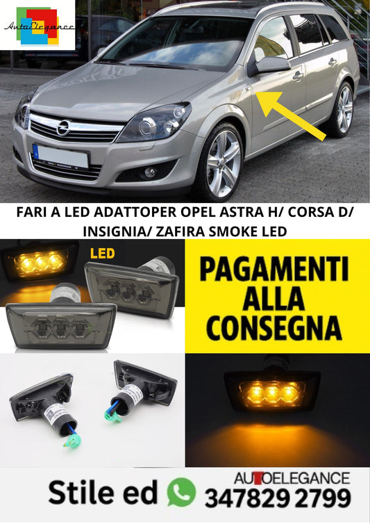 🤩FARI A LED ADATTOPER OPEL ASTRA H/ CORSA D/ INSIGNIA/ ZAFIRA SMOKE LED🤩