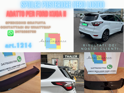 ROOF SPOILER SUITABLE FOR FORD KUGA II MK2 2012-2019 GLOSS BLACK