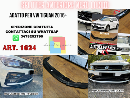 Splitter anteriore adatto per Volkswagen Tiguan MK2 R-Line 2015-2020