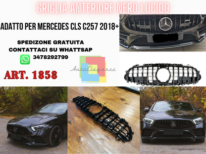 💫GRIGLIA ADATTO PER 🔝MERCEDES CLS C257 2018+ 💫AMG LOOK GT NERO LUDICO🔝