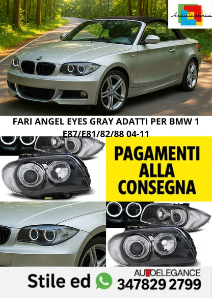 🤩FARI ANGEL EYES GRAY ADATTI PER BMW 1 E87/E81/82/88 04-11🤩