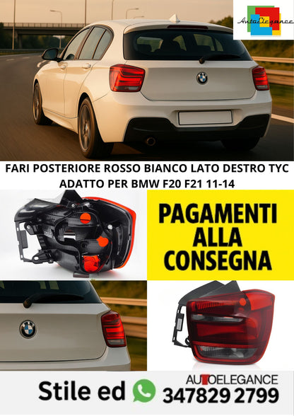🤩FARI POSTERIORE ROSSO BIANCO LATO DESTRO TYC ADATTO PER BMW F20 F21 11-14🤩