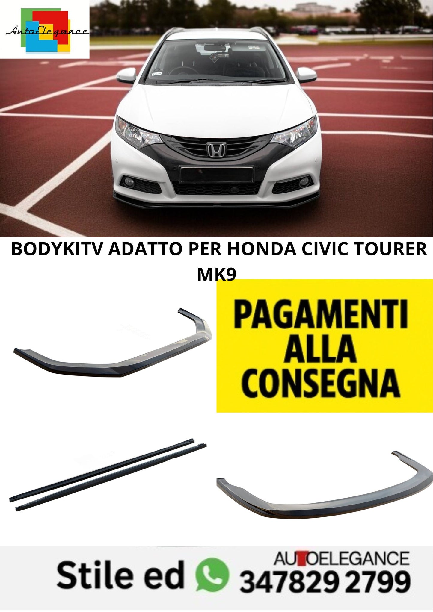 😍Bodykit  Adatto Per Honda Civic Tourer Mk9😍