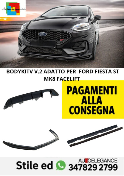 😍Bodykit V.2 Adatto Per Ford Fiesta ST Mk8 Facelift😍