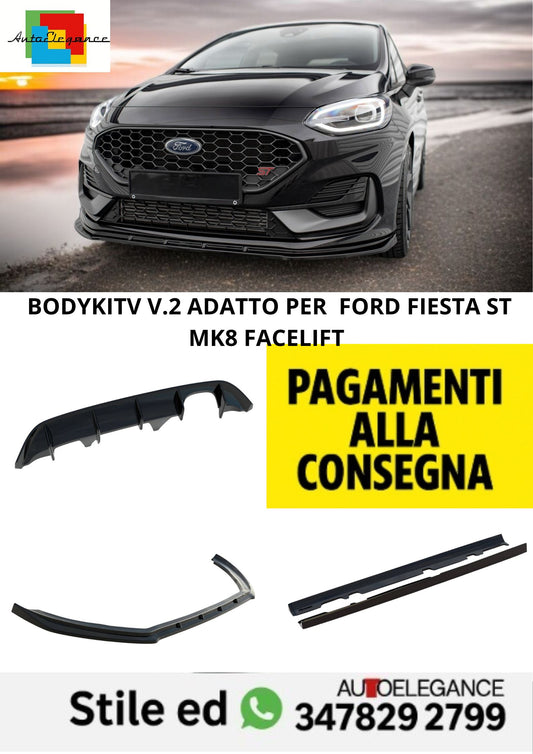 😍Bodykit V.2 Adatto Per Ford Fiesta ST Mk8 Facelift😍