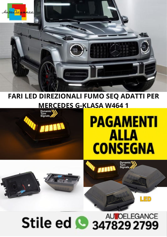 🤩FARI LED DIREZIONALI FUMO SEQ adatti per MERCEDES G-KLASA W464 1🤩