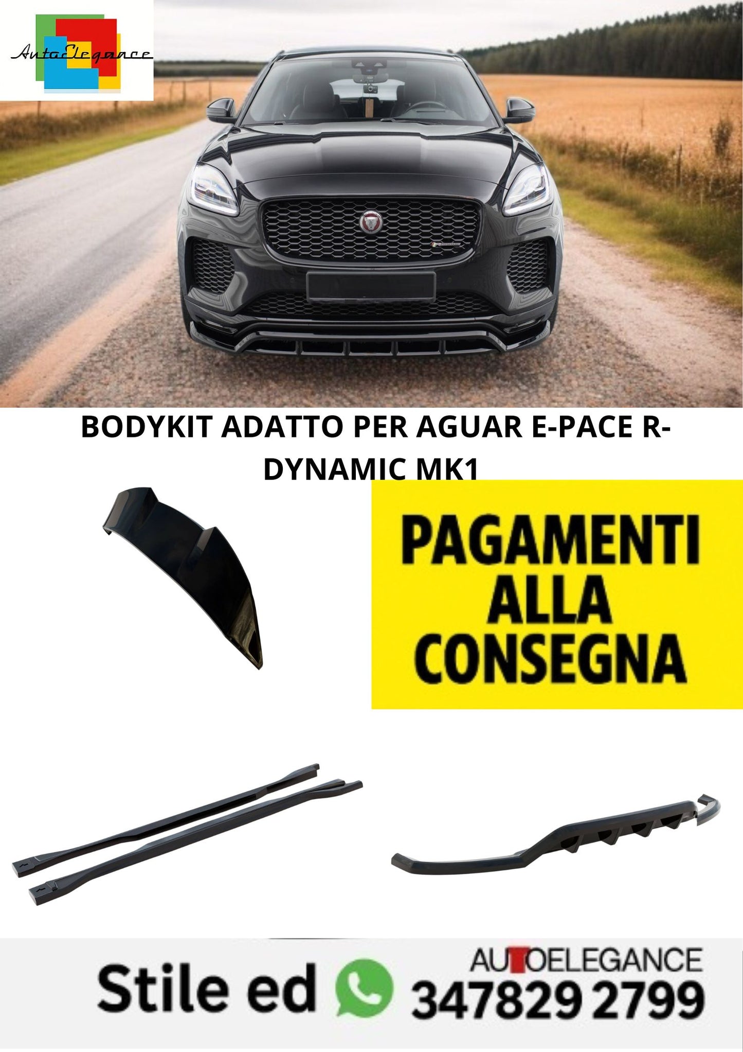 🤩Bodykit  Adatto Per Jaguar E-Pace R-Dynamic Mk1🤩