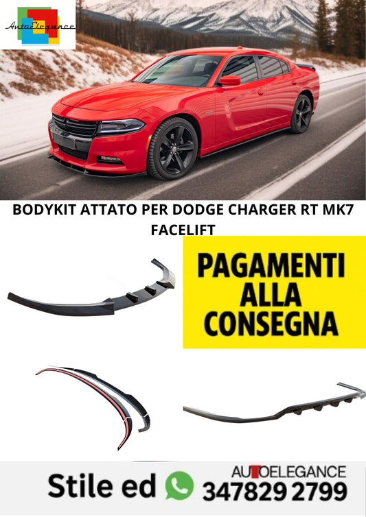 😍Bodykit V.1 Adatto Per  Dodge Charger RT Mk7 Facelift😍