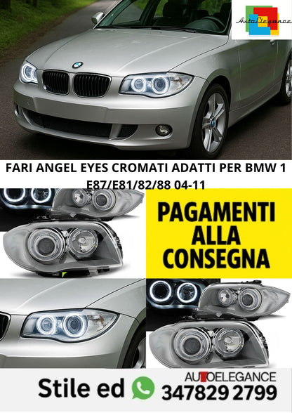 🤩FARI ANGEL EYES CROMATI ADATTI PER BMW 1 E87/E81/82/88 04-11🤩