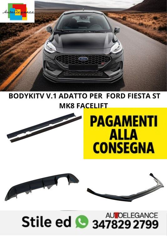 😍Bodykit V.1 Adatto Per Ford Fiesta ST Mk8 Facelift😍