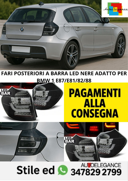 🤩FARI POSTERIORI A BARRA LED NERE ADATTO PER BMW 1 E87/E81/82/88🤩