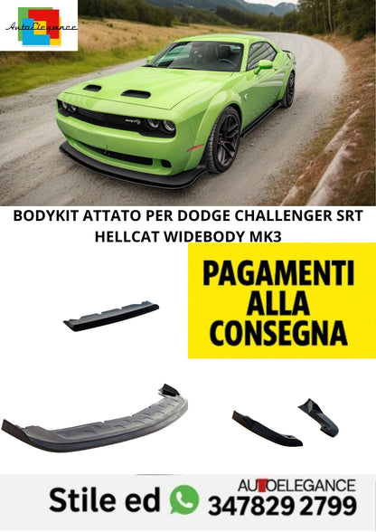 😍Bodykit V.1 Adatto Per  Dodge Challenger SRT Hellcat Widebody Mk3😍
