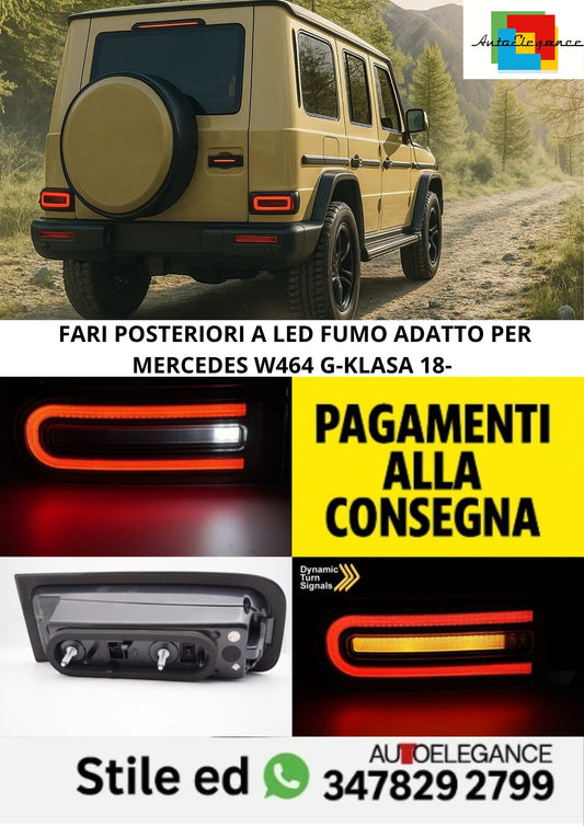 🤩FARI POSTERIORI A LED FUMO ADATTO PER MERCEDES W464 G-KLASA 18-🤩