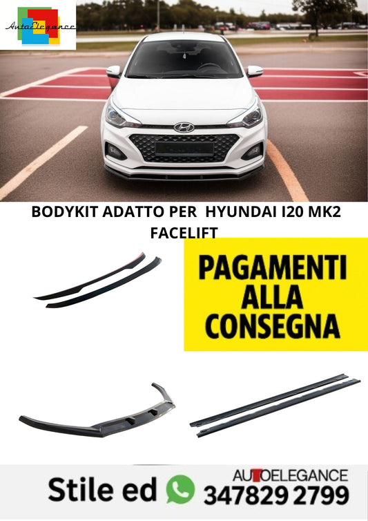 😍Bodykit  Adatto Per Hyundai I20 Mk2 Facelift😍