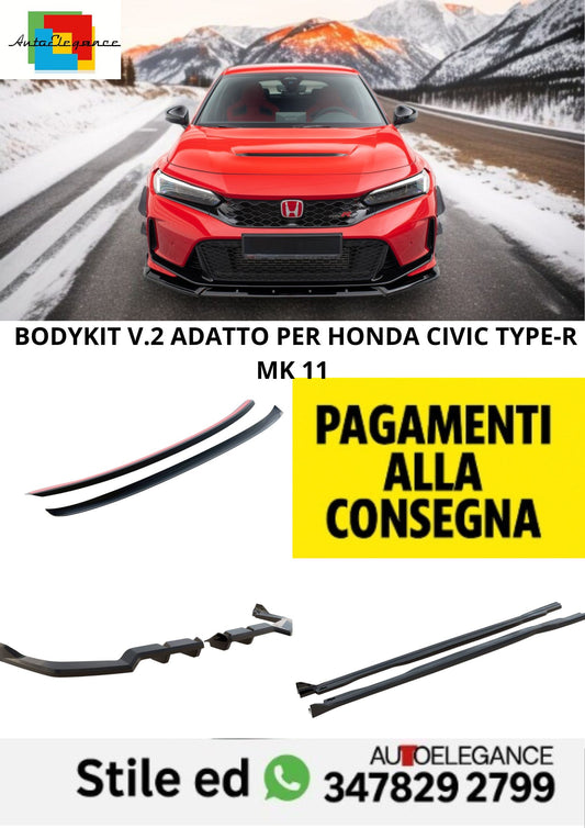 😍Bodykit  V.2 Adatto Per Honda Civic Type-R Mk 11😍