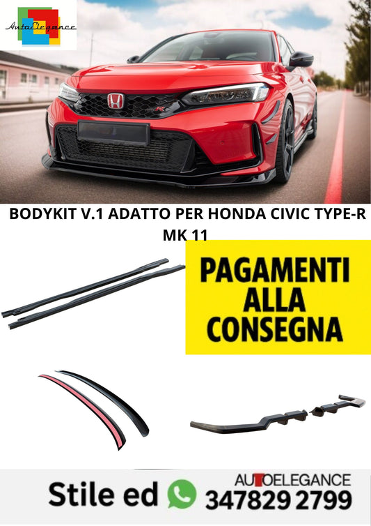 😍Bodykit  V.1 Adatto Per Honda Civic Type-R Mk 11😍