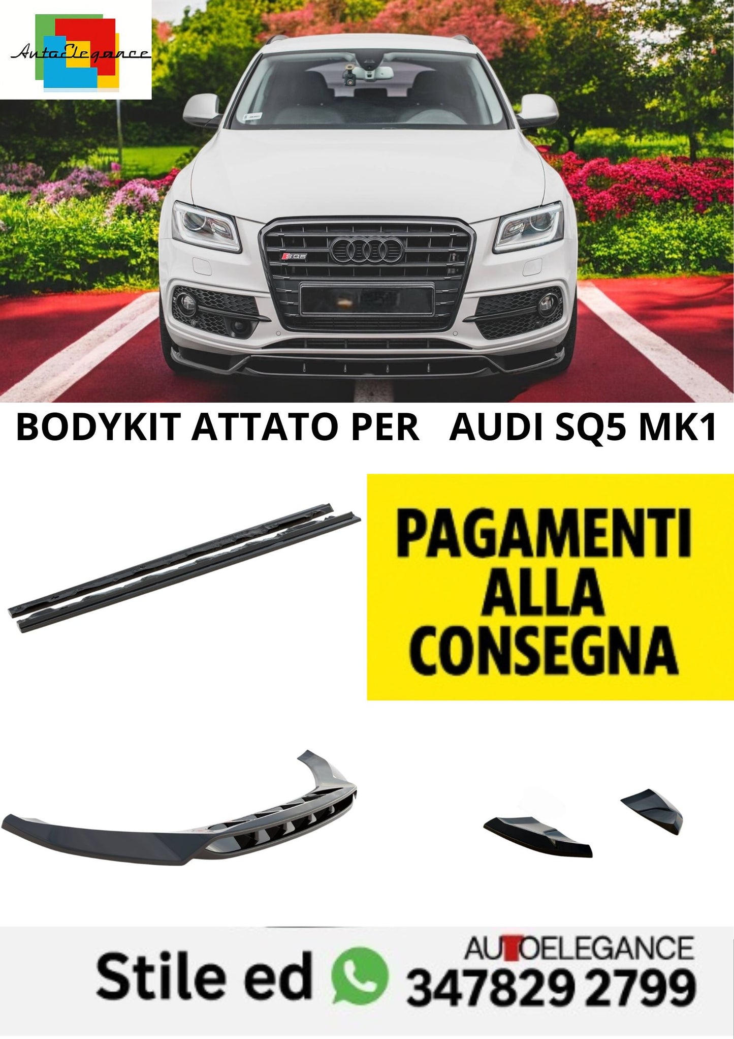 ⭐Bodykit V.1 Adatto Per  Audi SQ5 Mk1⭐