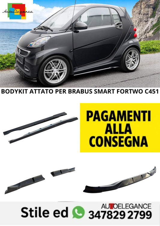 😍Bodykit Adatto Per Brabus Smart Fortwo C451 Facelift😍