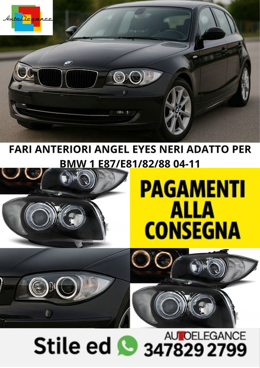 🤩FARI ANGEL EYES NERI ADATTO PER BMW 1 E87/E81/82/88 04-11🤩