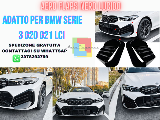 AERO FLAPS ADATTI PER BMW Serie 3 G20 G21 LCI dal 07/2022