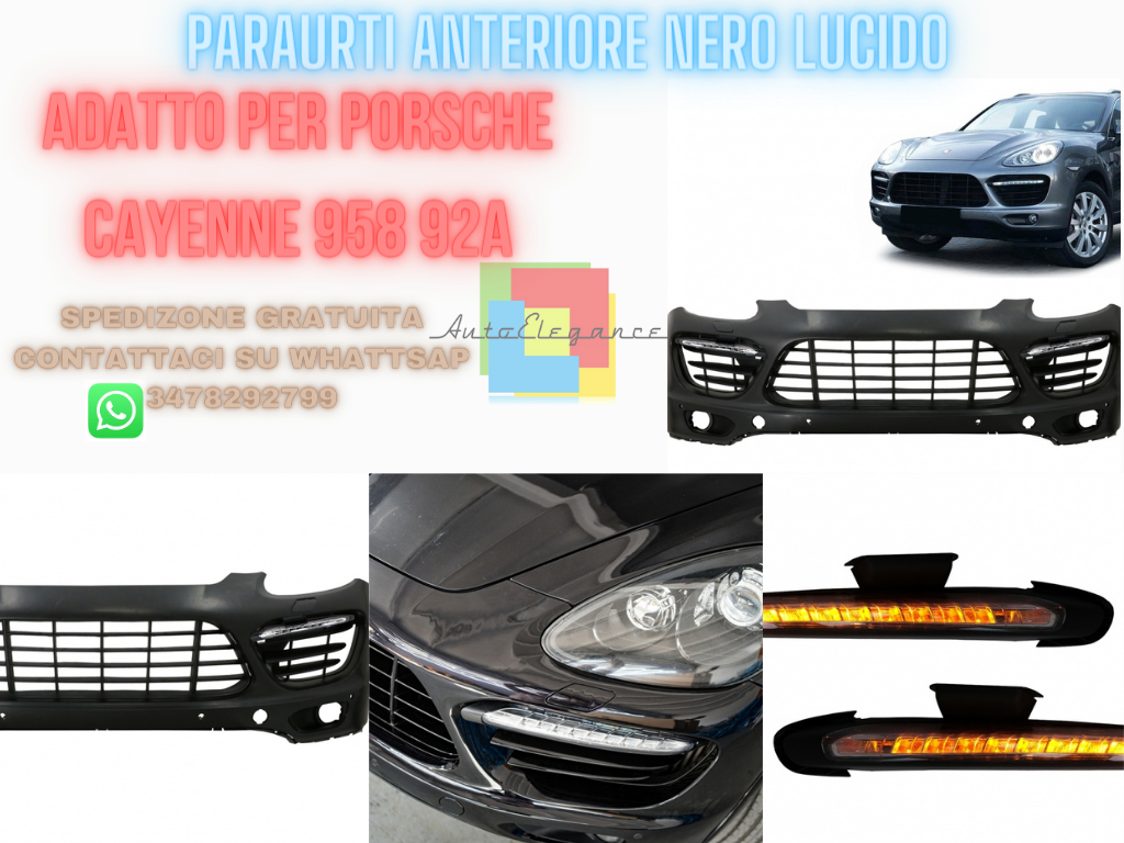 Front Bumper suitable for Porsche Cayenne 958 92A PreFacelift with DRL and Dynamic Signals